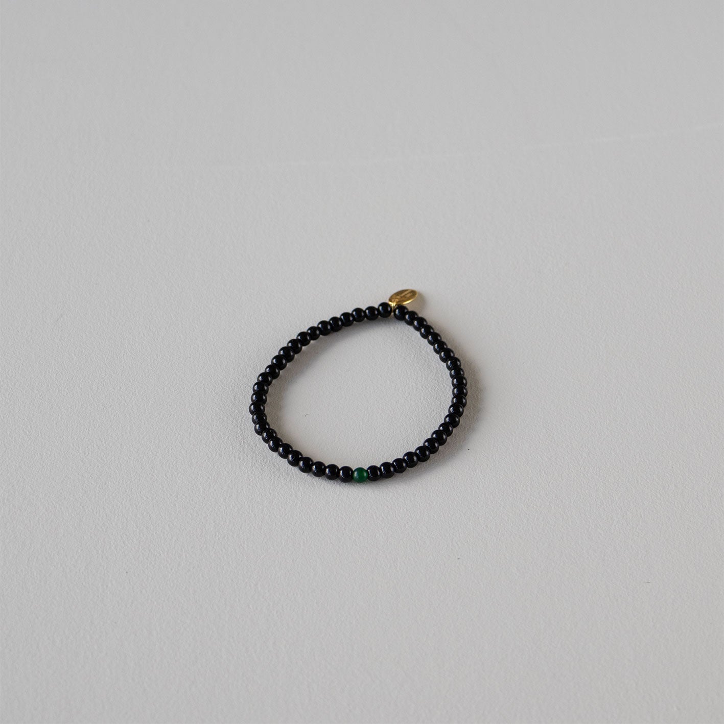 Armbånd med halvedelstener - Sort agat