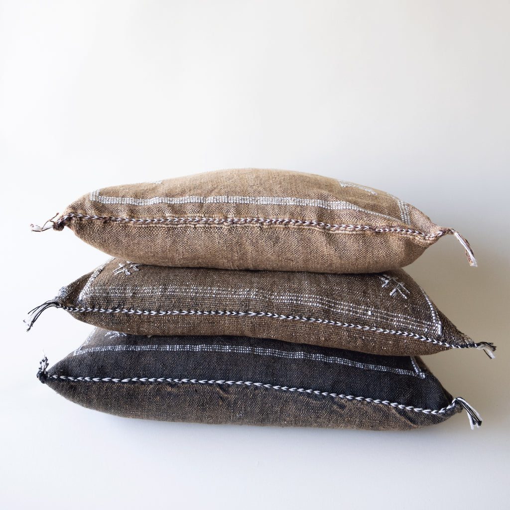 Marokkansk putetrekk i agavesilke 50x50