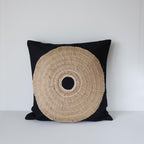African shield black medium cushion 55x55cm