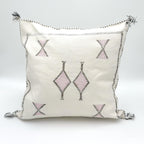 Marokkansk putetrekk i agavesilke 50x50