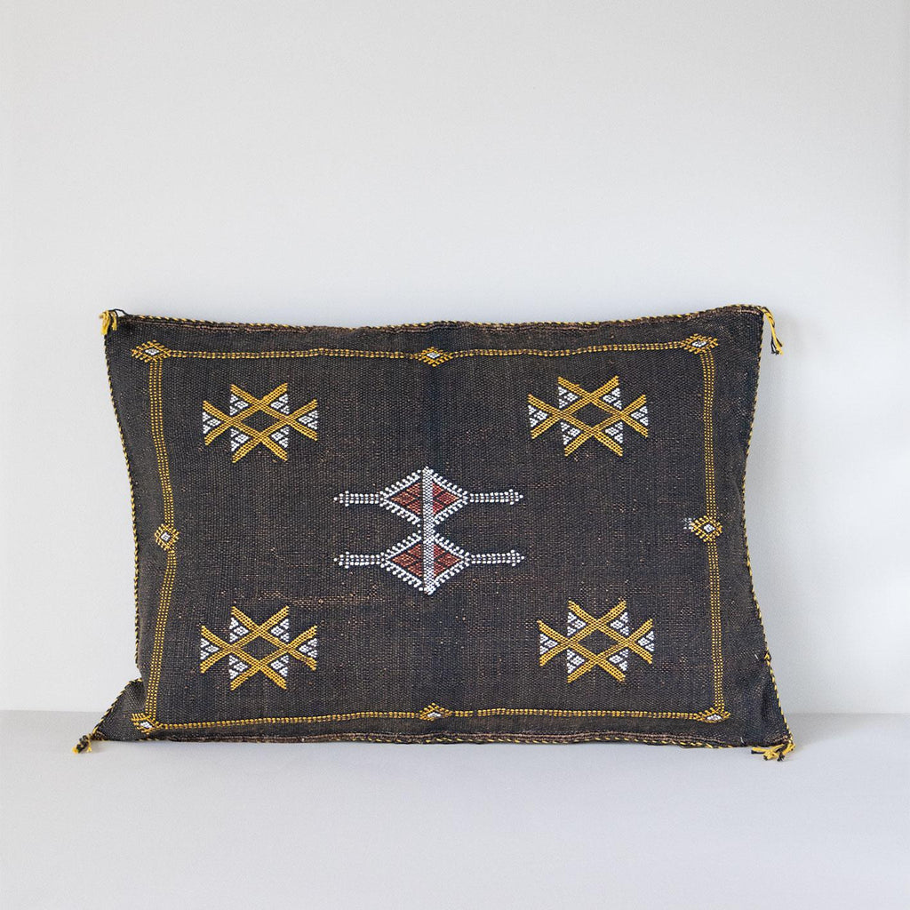 Marokkansk putetrekk i agavesilke 40x60