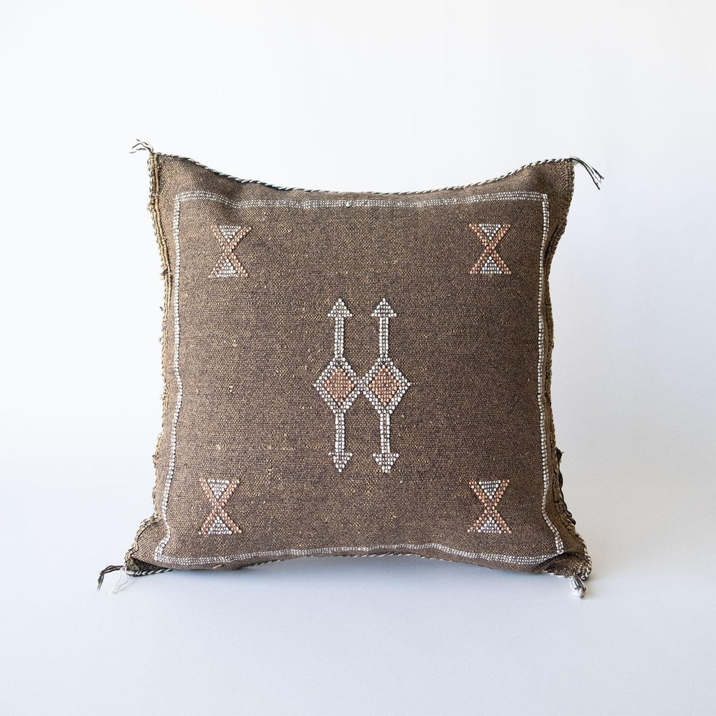 Marokkansk putetrekk i agavesilke 50x50