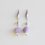 Øredobber med halvedelstener - Sølv