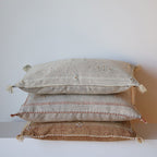 Marokkansk agavesilke putetrekk i lys gråblå 50x50