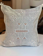 Marokkansk putetrekk i agavesilke 50x50