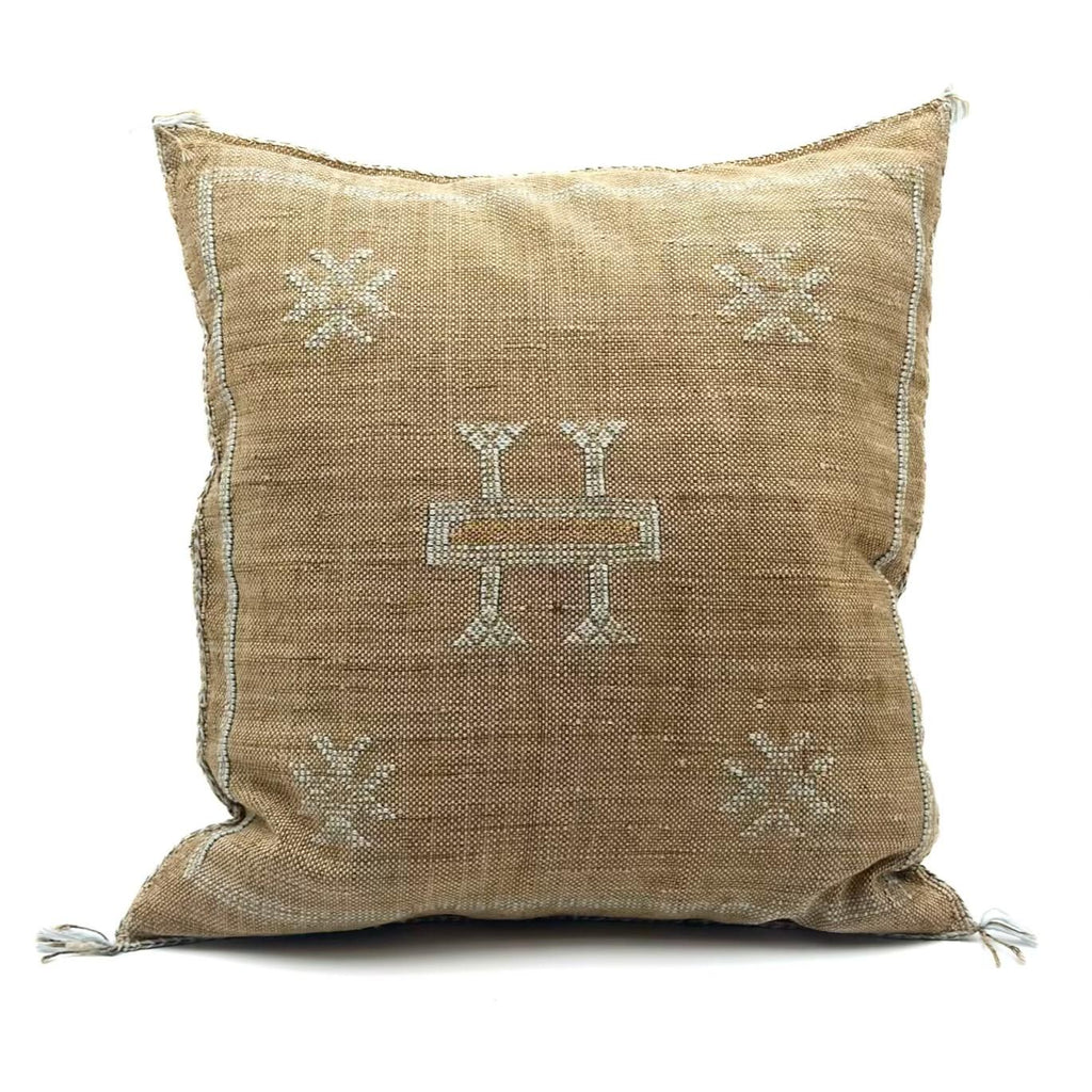 Marokkansk putetrekk i agavesilke 50x50