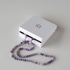 Halskjede med halvedelstener - Ametyst