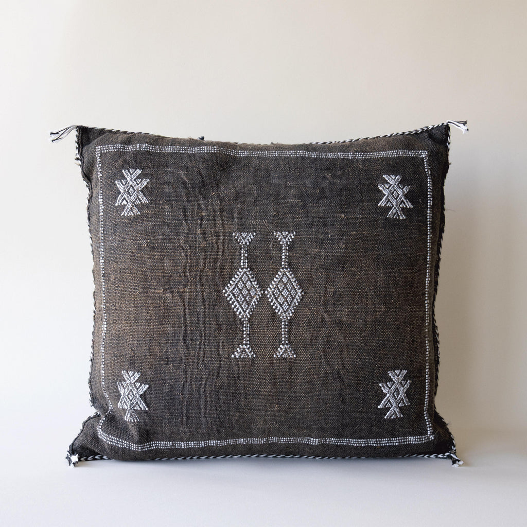 Marokkansk putetrekk i agavesilke 50x50