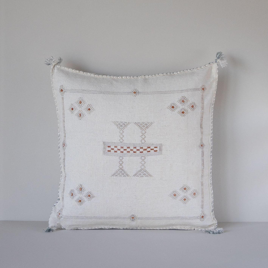 Marokkansk putetrekk i agavesilke 50x50