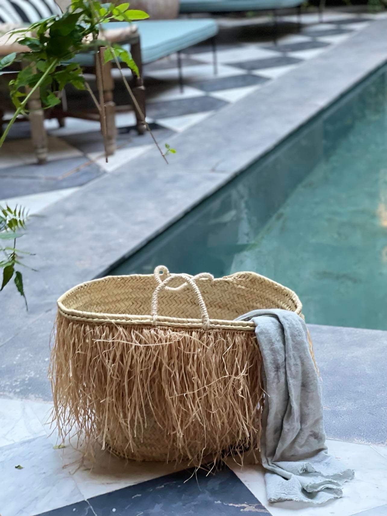 Marokkansk handleveske med frynser