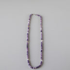 Halskjede med halvedelstener - Ametyst