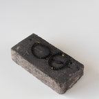 Armbånd med halvedelstener - Sort agat