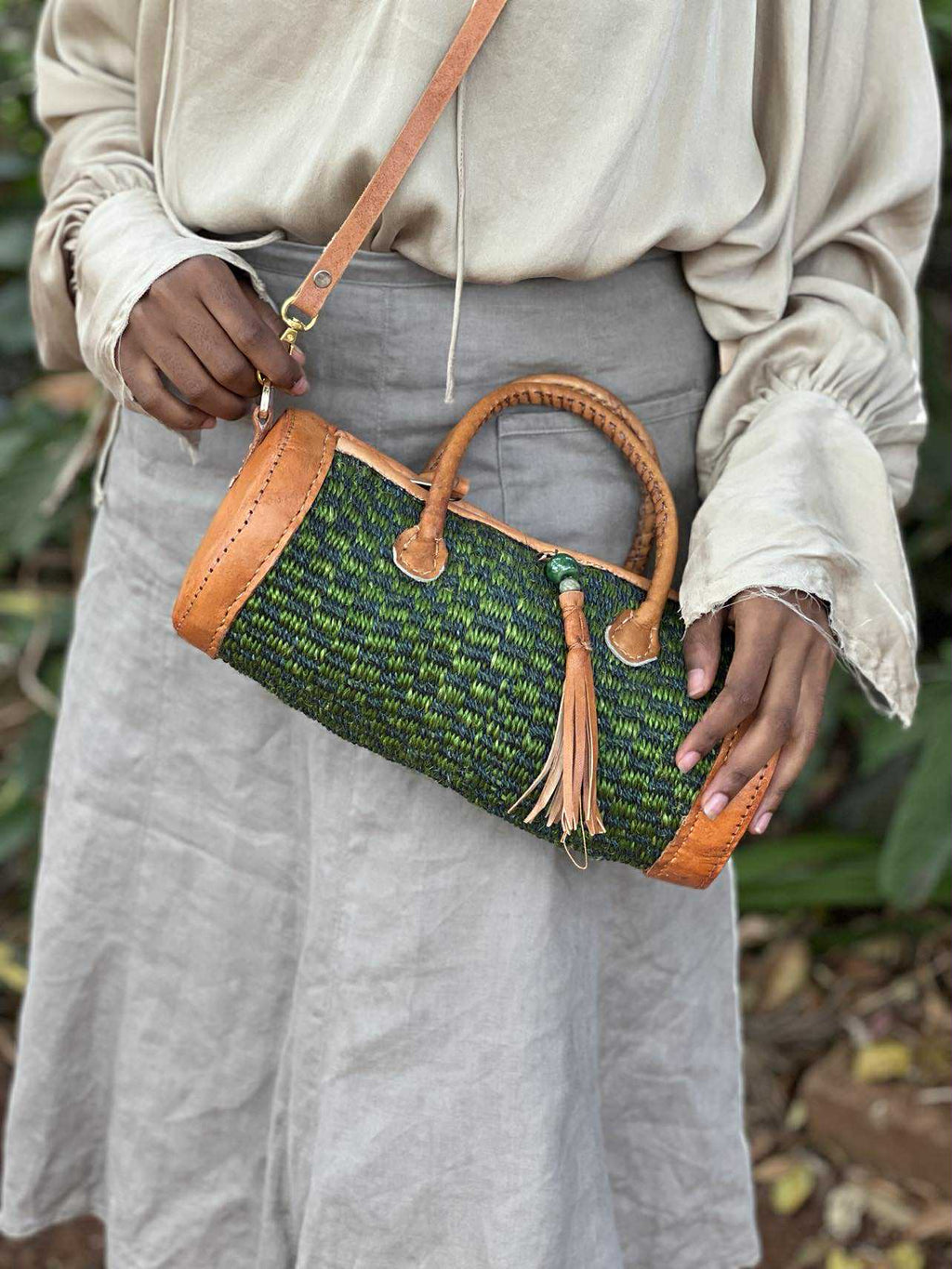 Sylinderveske - Grønn