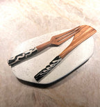 Wooden fork in olive wood