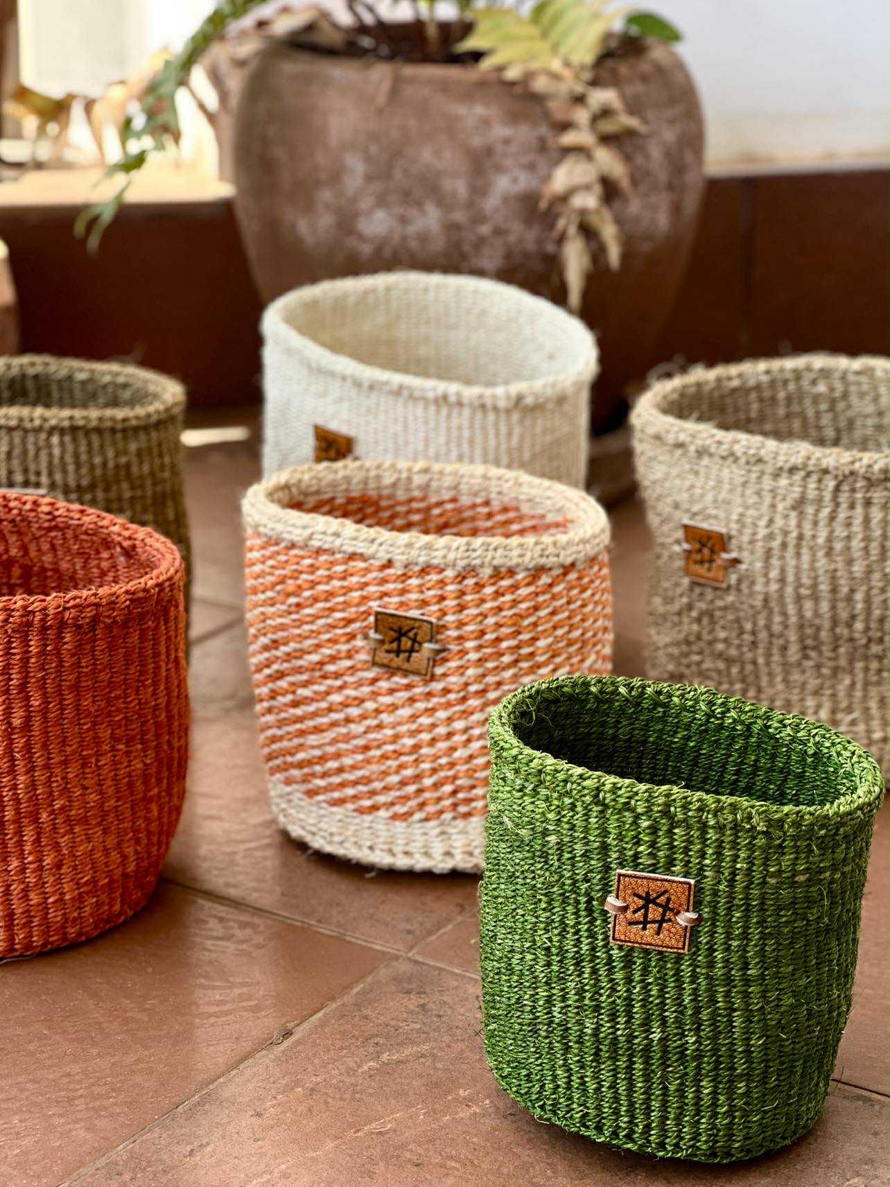 Små sisalkurver fra Kenya