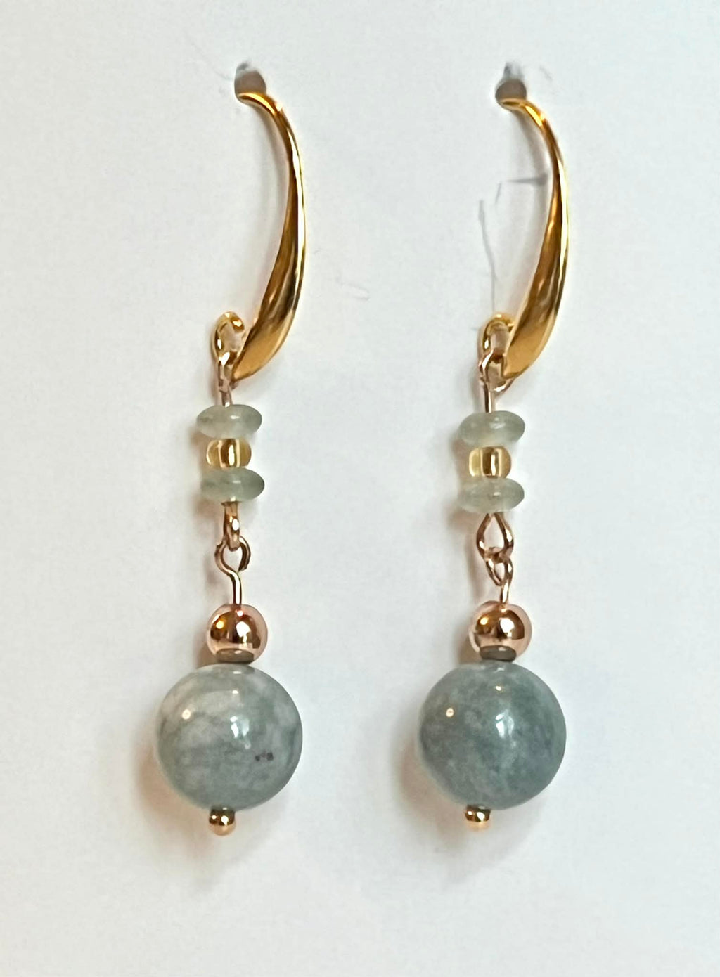 Øreringe hængende med halvædelsten