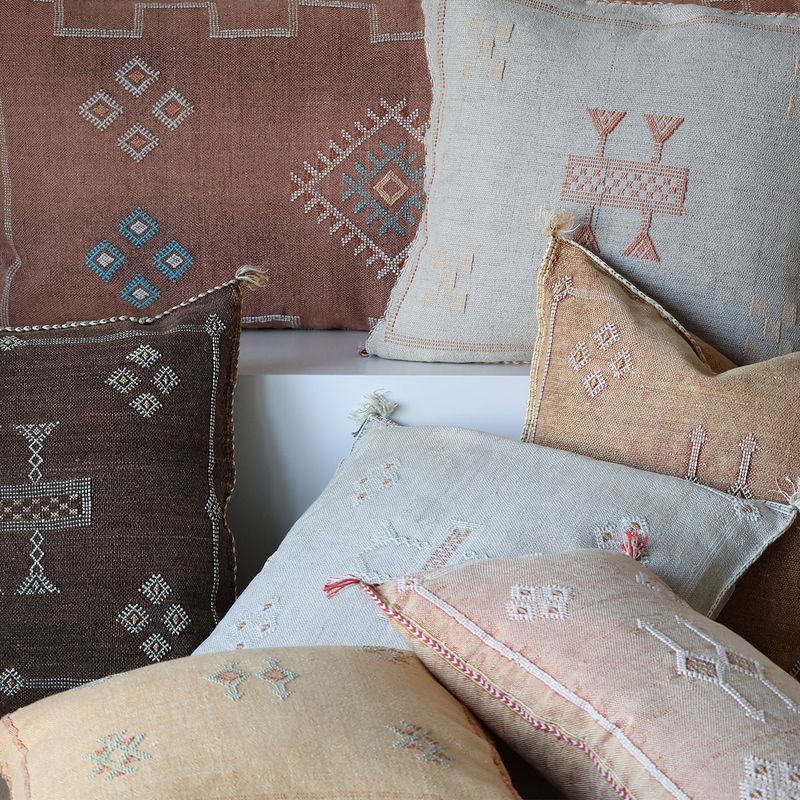 Marokkansk Putetrekk 40x60 mørk brun