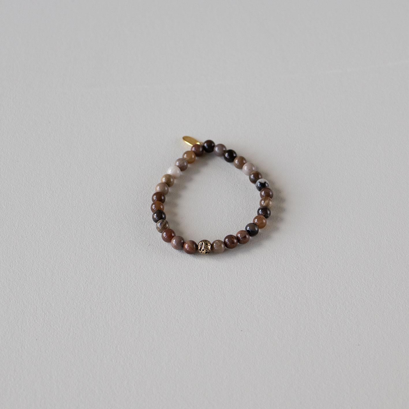 Armbånd med halvedelstener - Tigerøye