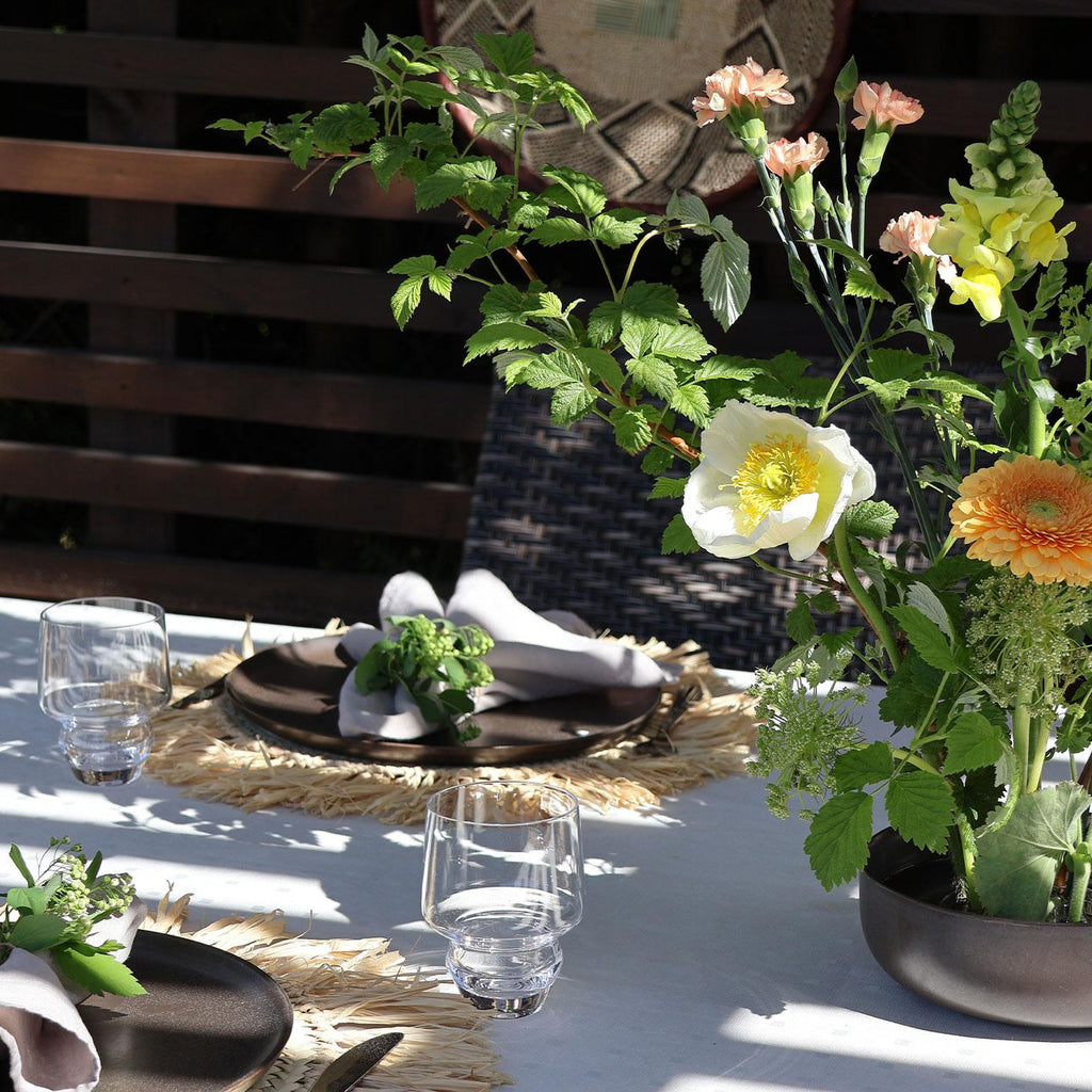 Spisebrikke med frynser