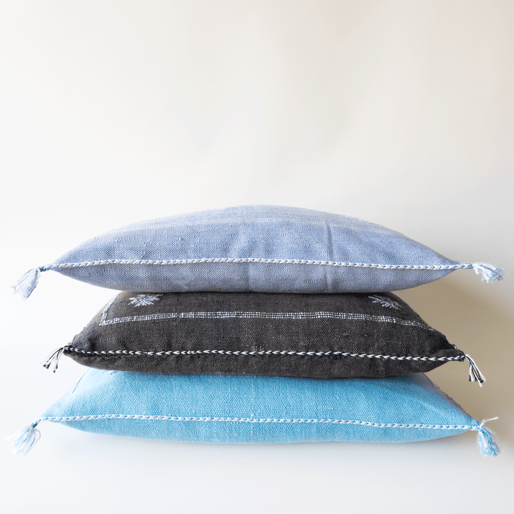 Marokkansk putetrekk i agavesilke 50x50