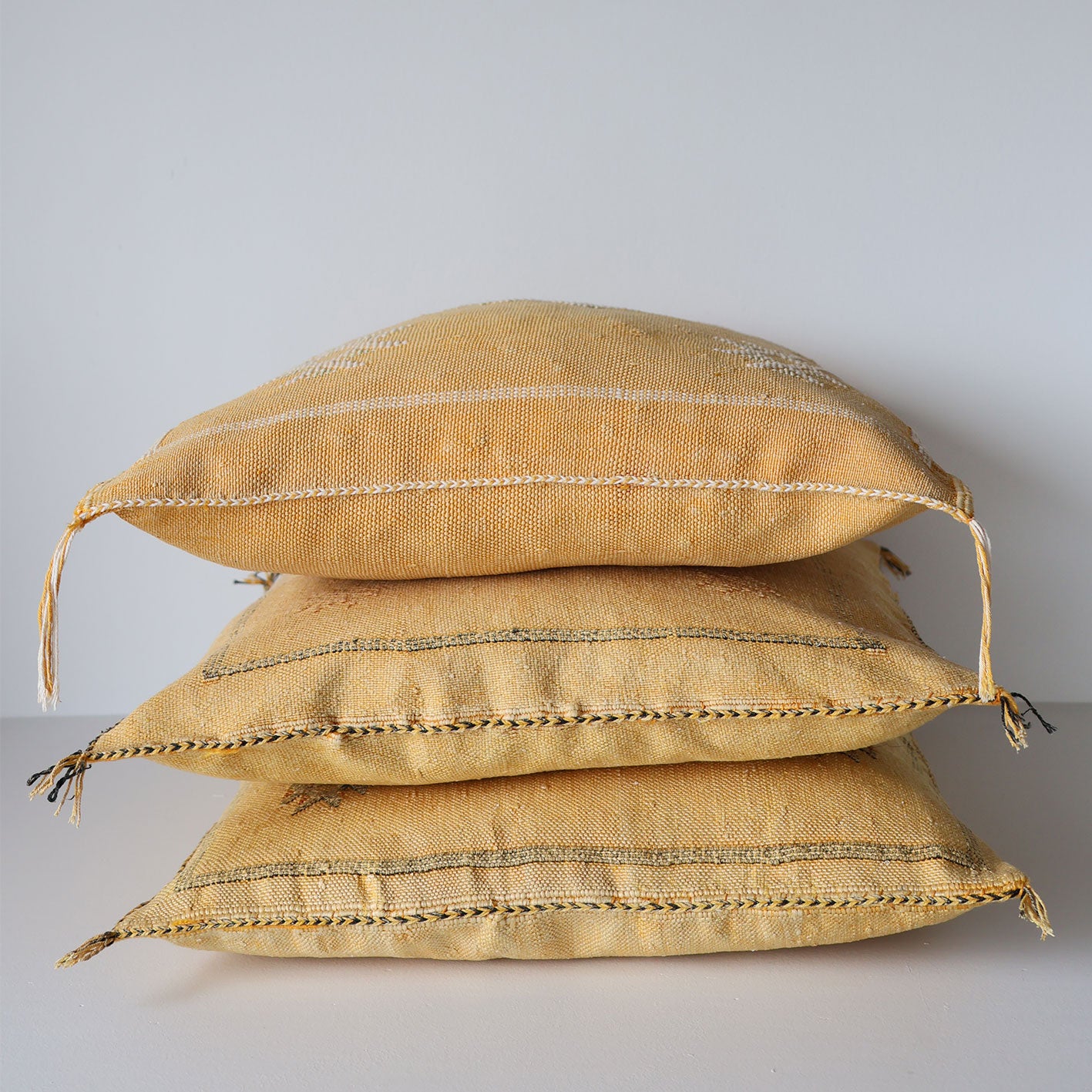 Marokkansk putetrekk i agavesilke 50x50