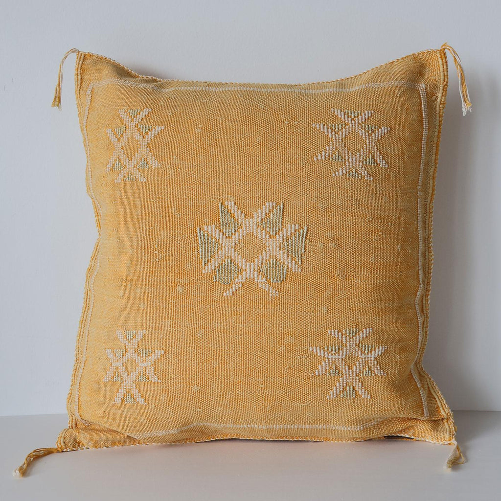 Marokkansk putetrekk i agavesilke 50x50