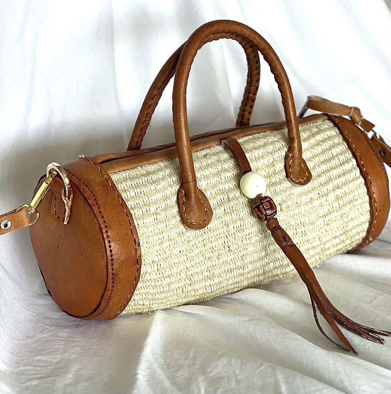 Sylinderveske - Hvit