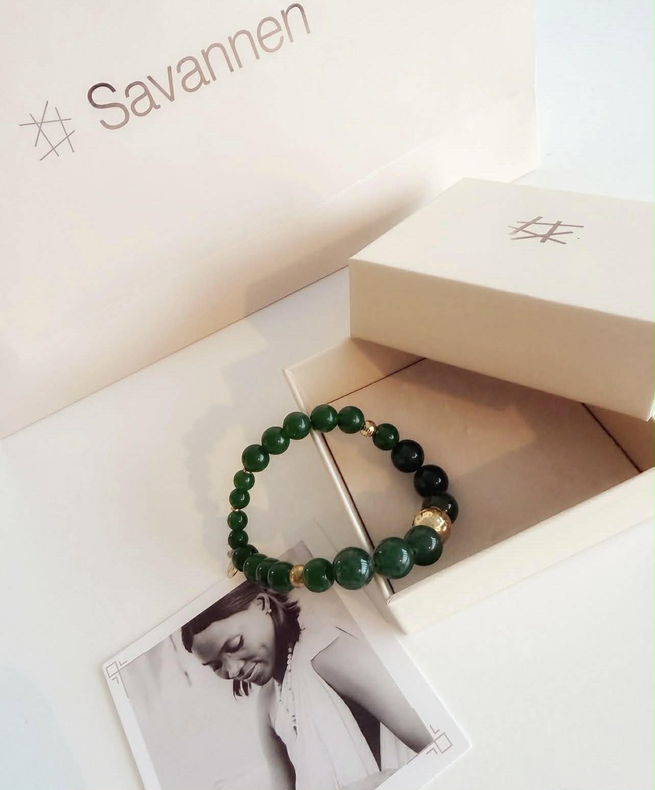 Bracelet with semi-precious stones - Jade