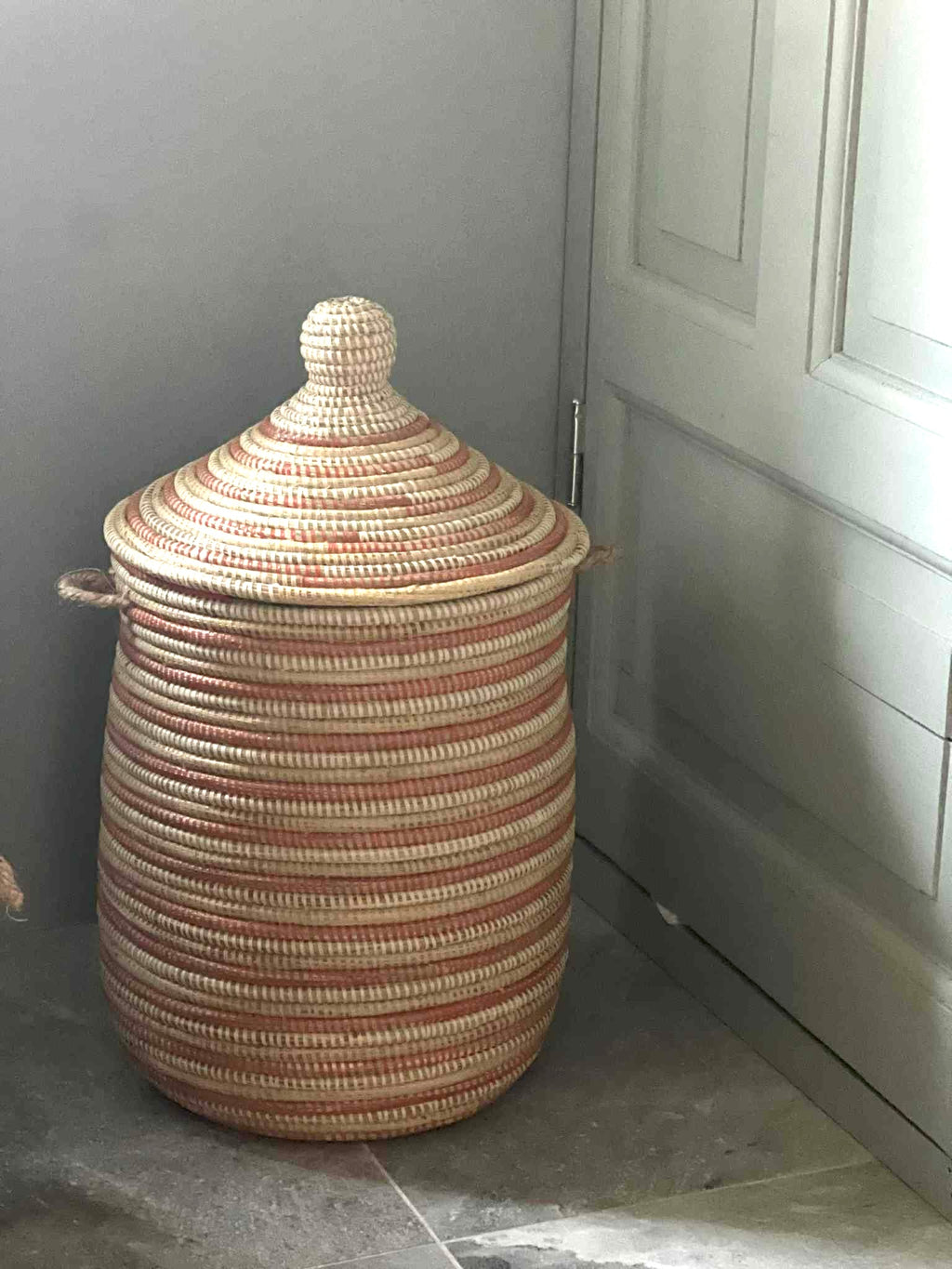 Savannenkurv - Striper i oransje, gul og hvit