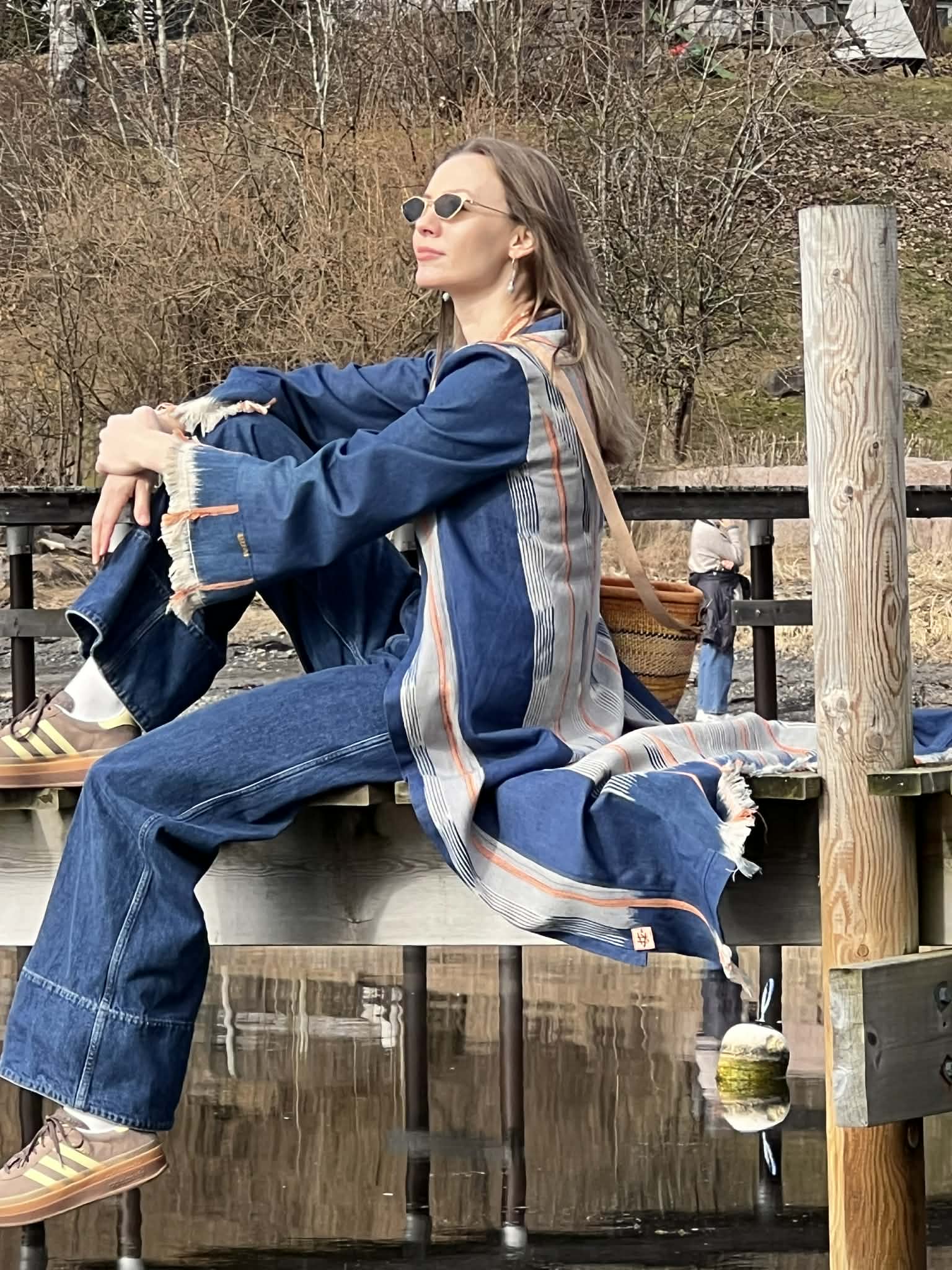 Kimono i vintagestoff