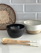 Wooden salad cutlery