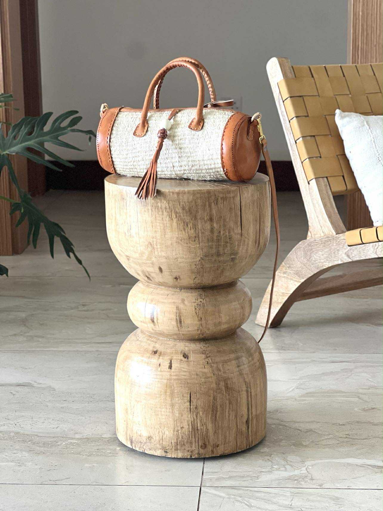 Sylinderveske - Hvit