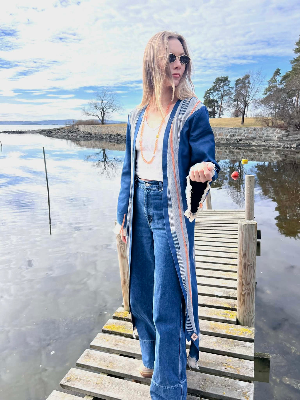 Kimono i vintagestoff