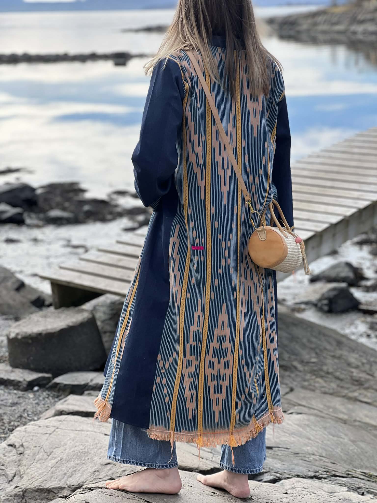 Kimono i vintagestoff