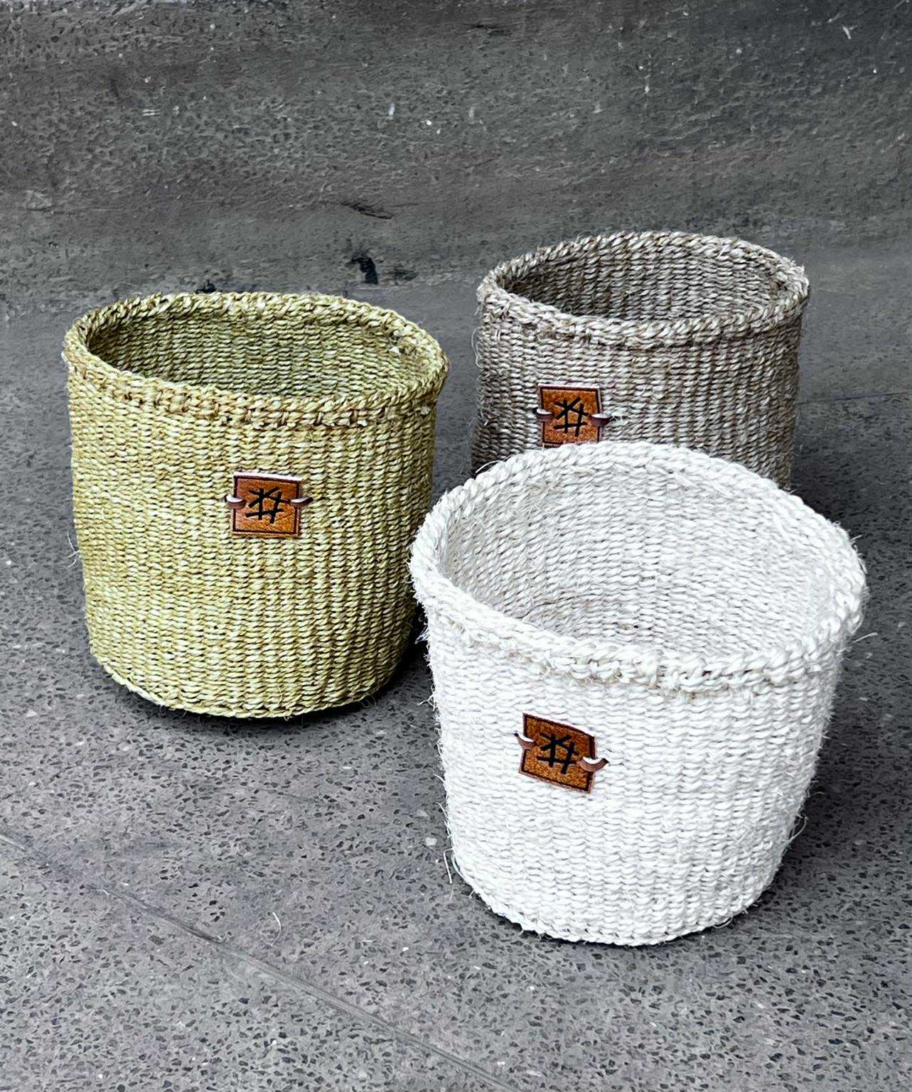 Små sisalkurver fra Kenya