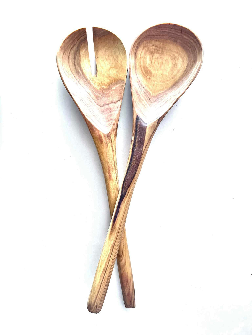 Wooden salad cutlery