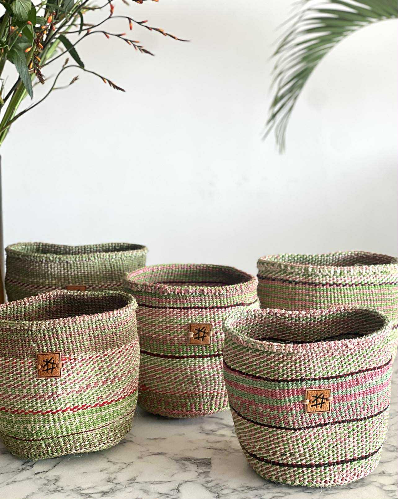 Små sisalkurver fra Kenya