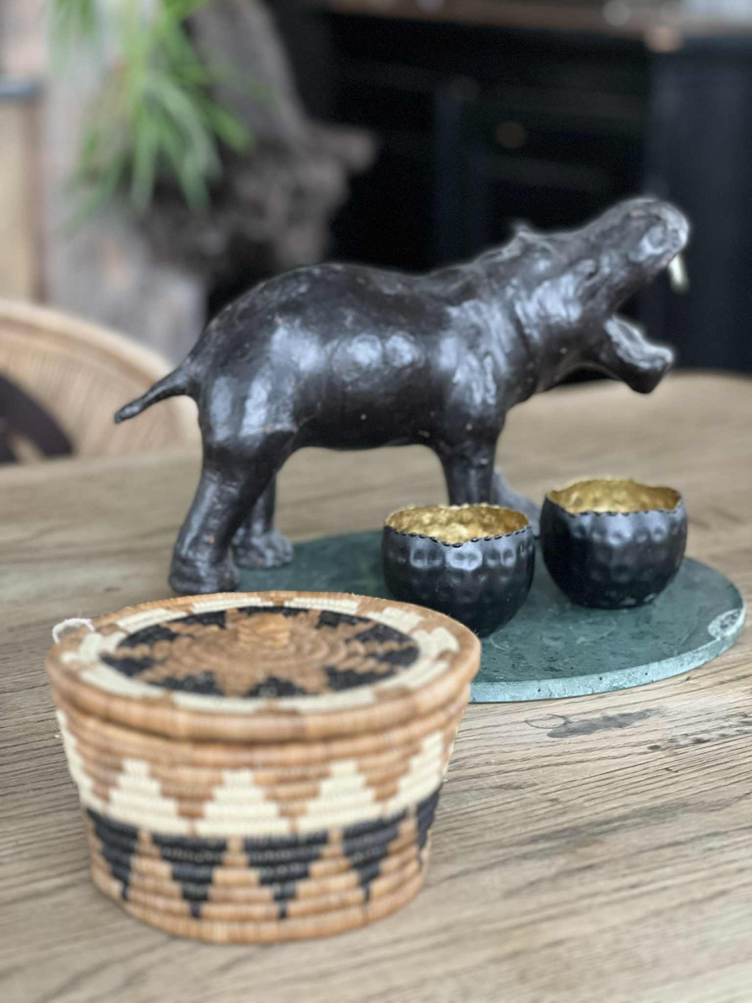 Zulukurv - Oppbevaringsboks med lokk