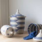 Savannenkurv - Hvit og blå