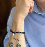 Bracelet with semi-precious stones - Blue Lapis Lazuli