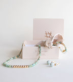 Øredobber med halvedelstener - Aquamarin