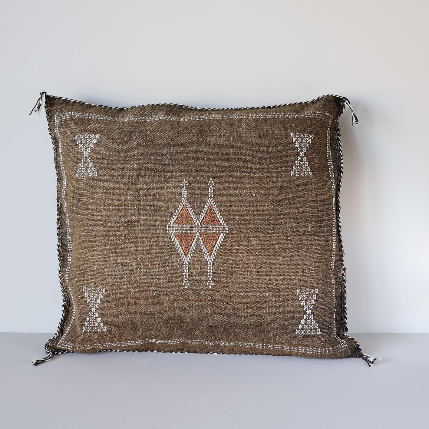 Marokkansk putetrekk i agavesilke 50x50