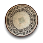 Stort flettet veggfat fra Zimbabwe, ca. 60 cm, Binga, mønster 8