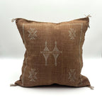 Marokkansk putetrekk i agavesilke 50x50