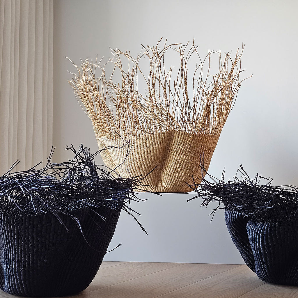 Bolga Wave kurv med frynser