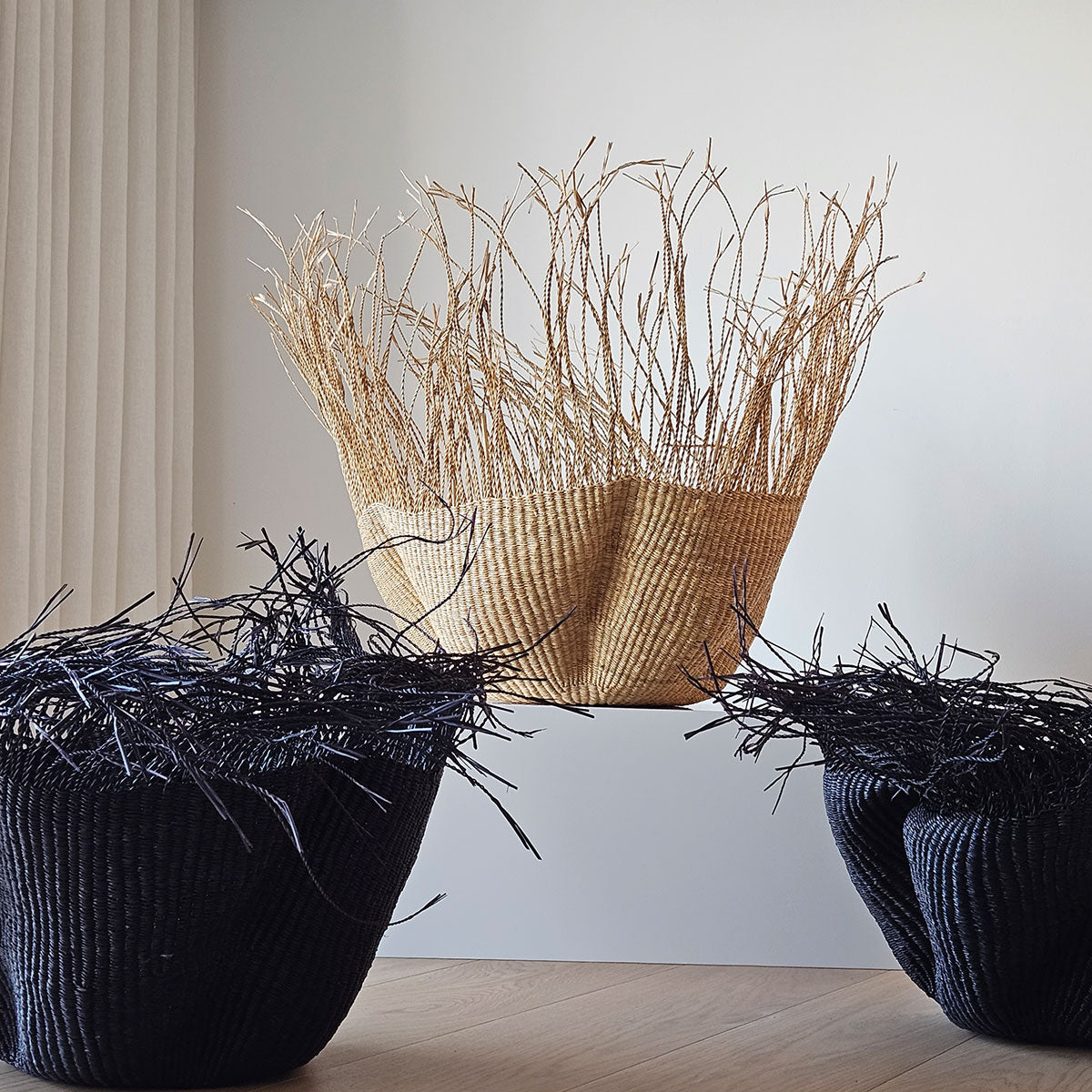 Bolga Wave kurv med frynser