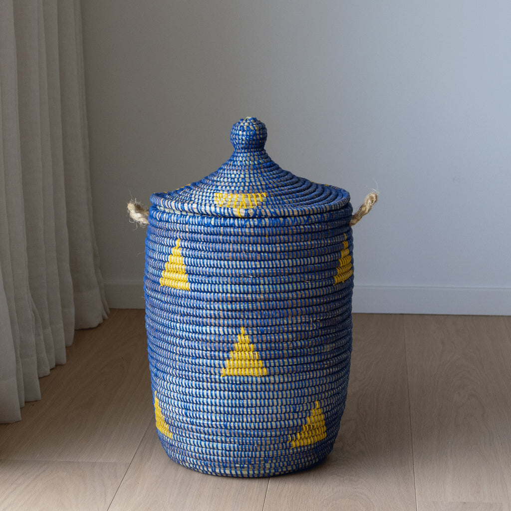 Savannenkurv - Blå og gul