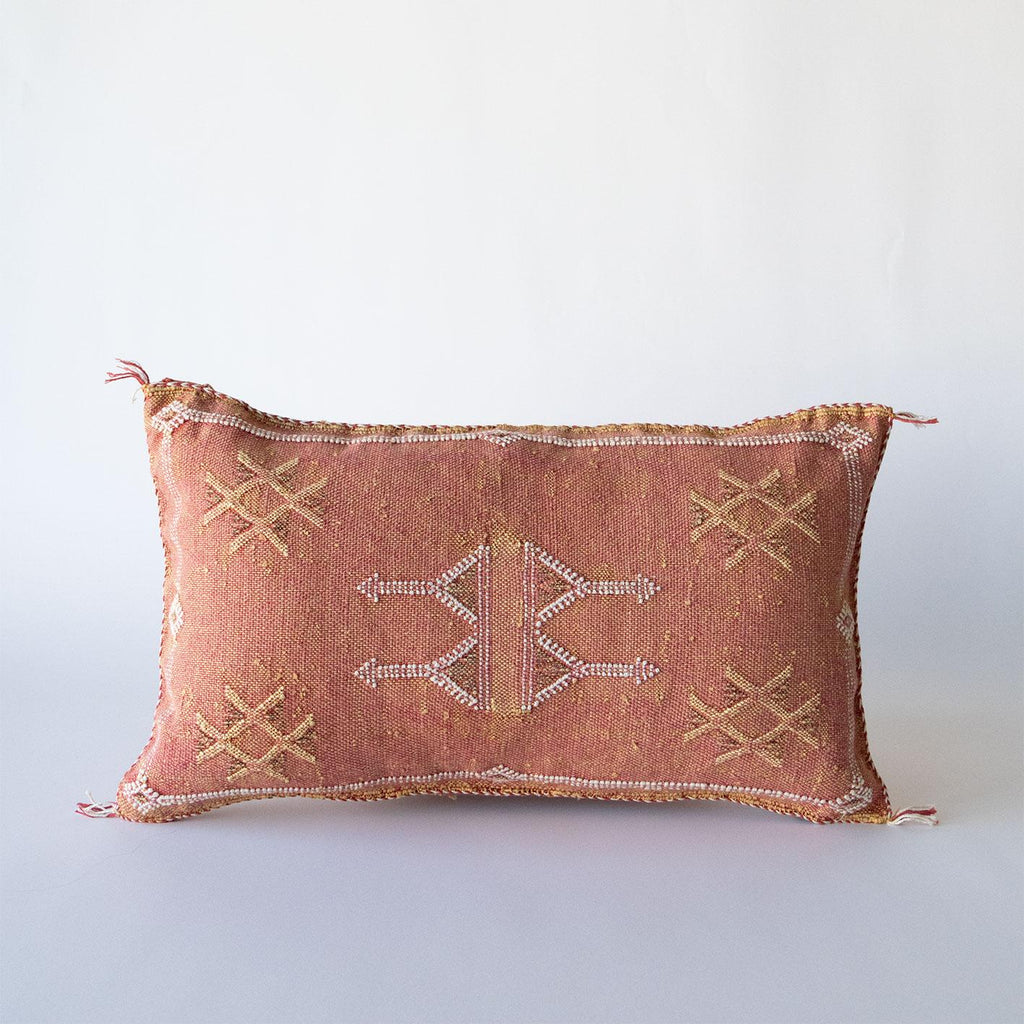 Marokkansk putetrekk i agavesilke 40x60