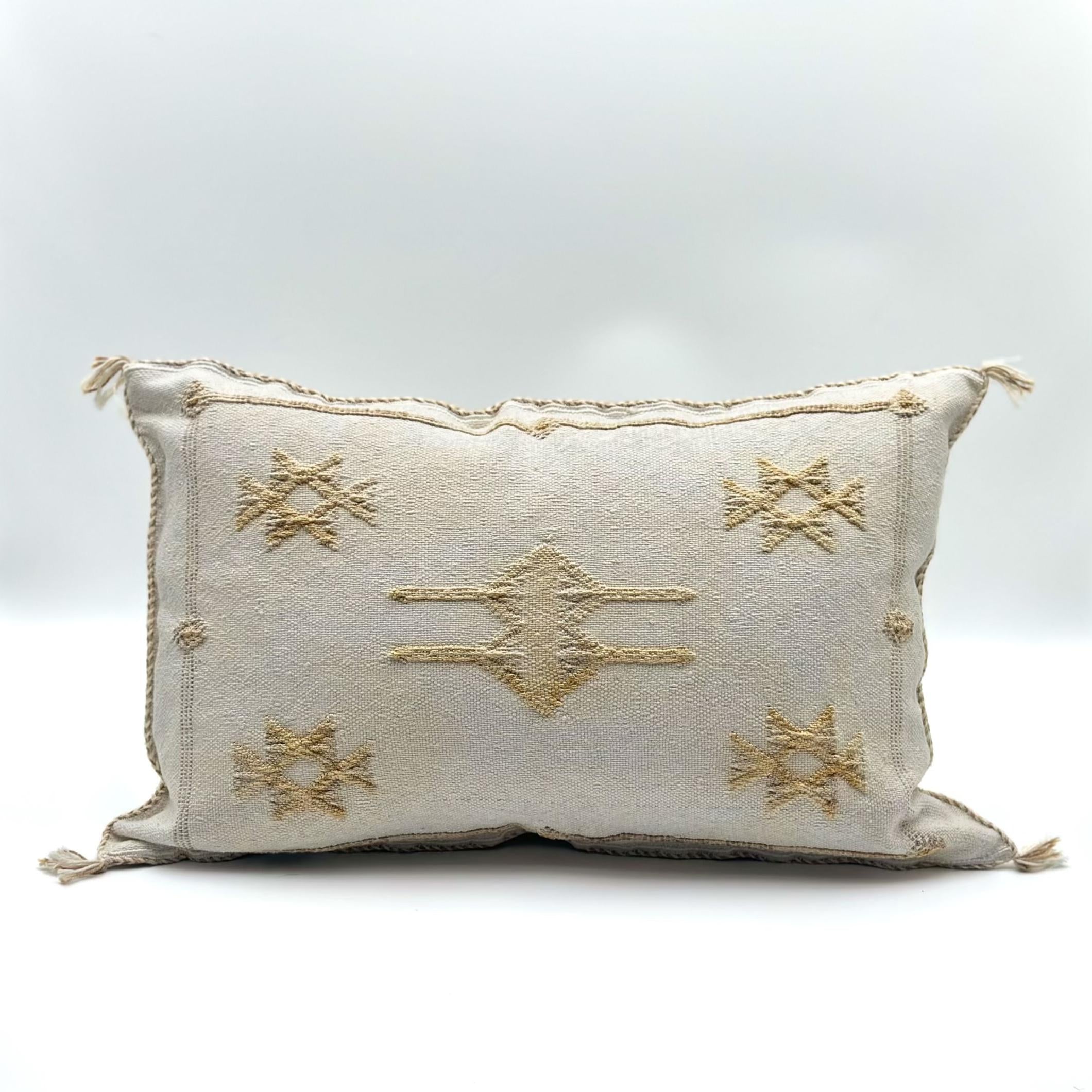 Marokkansk putetrekk i agavesilke 40x60