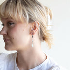 Halskjede med halvedelstener - Lys grønn angelitt